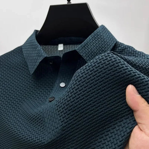 Brand Clothes Summer New Men's Short Sleeve T-shirt Ice Silk Cool and