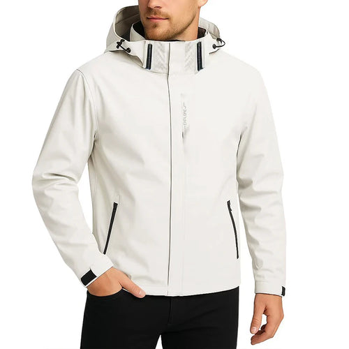 Outdoor Men's Waterproof Raincoat Lightweight Jackets Coat with Hood