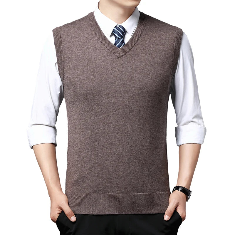 Men's Casual Sweater Vest Warm Comfortable Autumn Winter Fashion