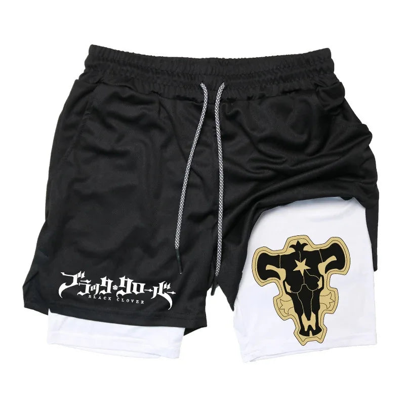 New Running Shorts Men Gym Sports Shorts 2 In 1 Quick Drying Workout