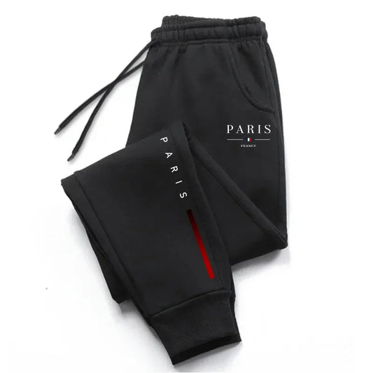 2025 New Arrival Paris Printed Sweatpants for Men High Grade Male Home