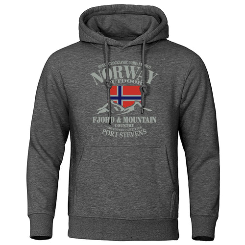 Norway FjordFashion High Quality Hoody Oversize Casual Mountain