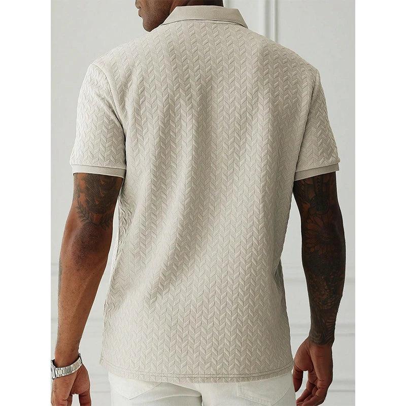 Mens Polo Shirt Summer Short Sleeve Male Polos Streetwear Man Tops