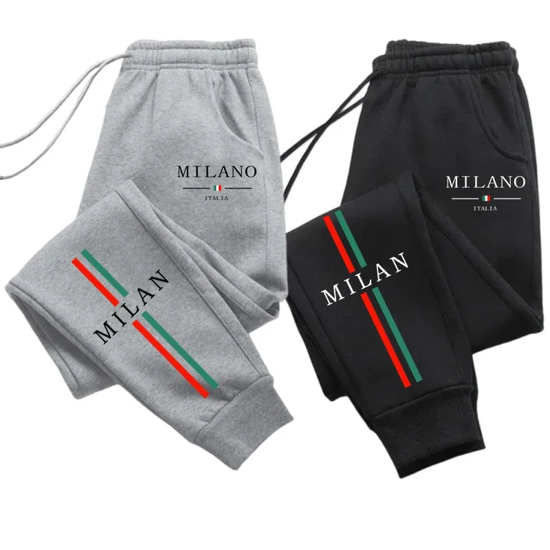 2025 Hot Sale Milan City Printed Jogger Pants High Quality Men's