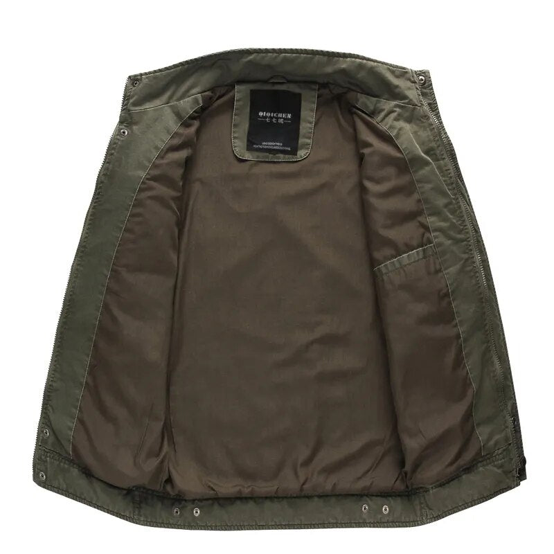 New 2023 Casual Army Military Jacket Men Plus Size M-6XL Jaqueta