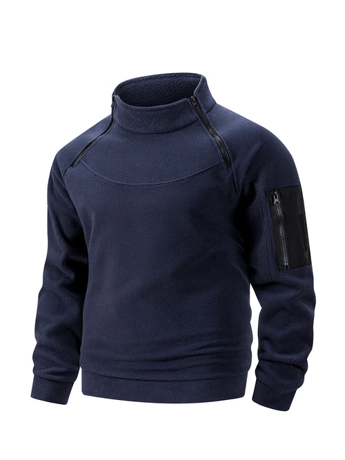 2025 Men's Polar Fleece Outdoor Warm Breathable Tactical Zipper