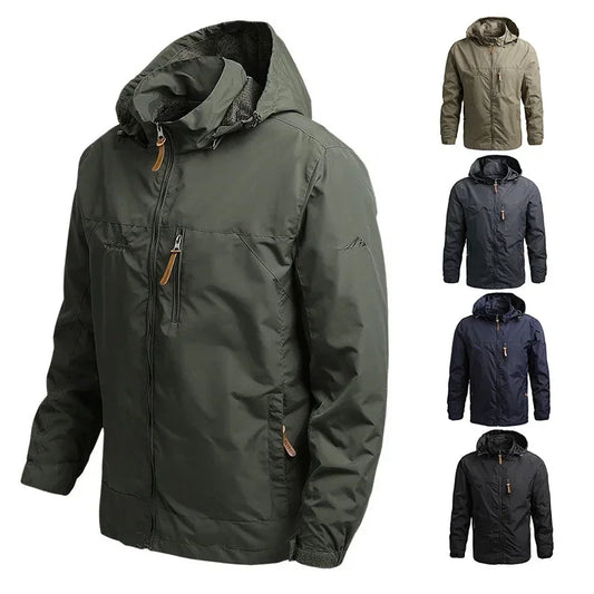 Autumn Winter Windbreaker Male Waterproof Field Jackets Hiking Camping