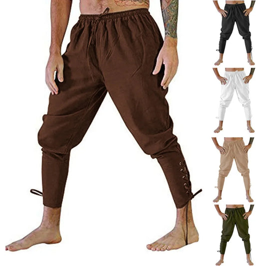 Pirate Pant Viking Costume for Men Renaissance Medieval Pants