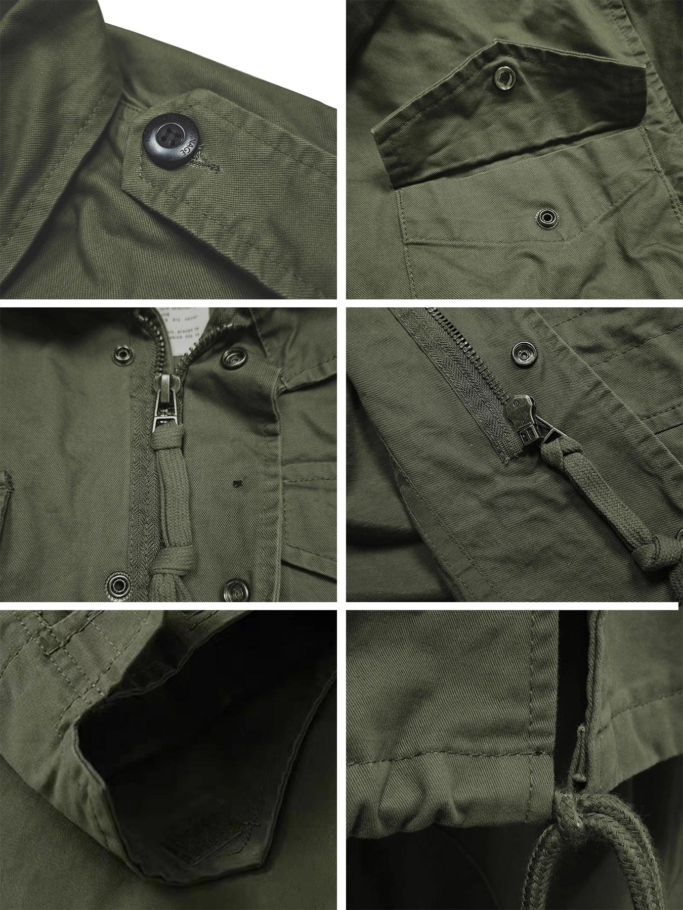 M65 Field Jacket, Men's Military Jacket, Retro Multi Pocket Collar