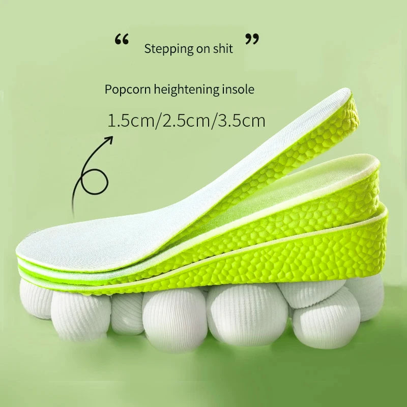 1Pair Sports Shock Absorption Insole for Feet Height Increase