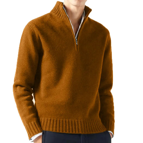 Autum Men Turtlenecks Sweaters Knitwear Pullovers Solid Color Long