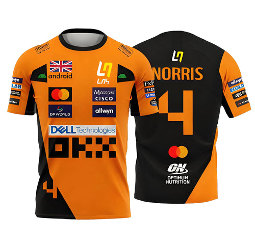 McLaren Racing Lando Norris Tee | 2025 NO.4 Edition Breathable