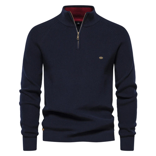 2023 New Autumn Cotton Zipper Cardigans for Men Fashion Casual Social