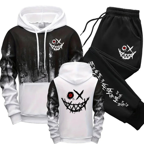 Men Single Piece Sweatshirts Sweatpants Versatile Men's Tracksuit