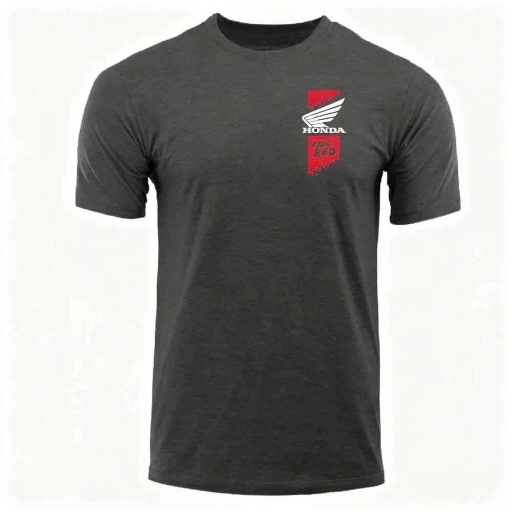 Honda Men's and Women's T-shirt Summer New Cotton Tee Honda Gold Wing