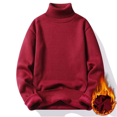 Autumn Winter Men's Turtleneck Sweater Men's Knitting Pullovers