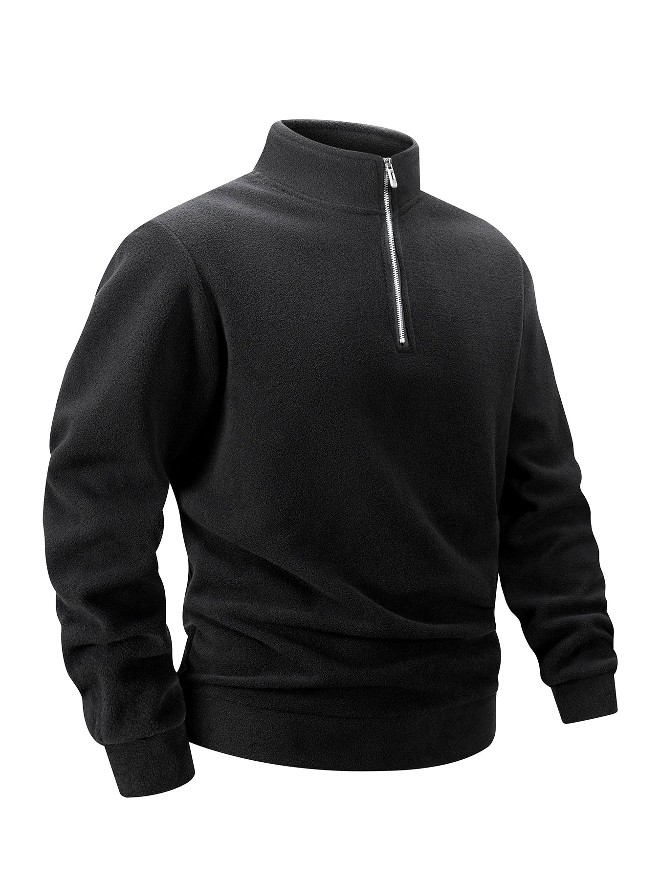 2025 Men Casual Fleece Sweatshirts Tops Men Sport Classic Stand Collar