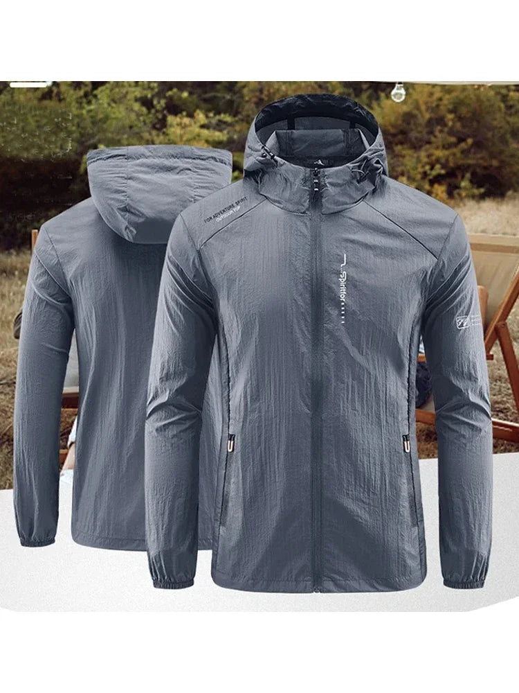 Men's UPF 50+ UV Protection Windbreaker Quick Dry Jacket Outdoor