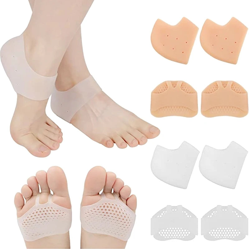 Silicone Heel Protectors Metatarsal Pads Forefoot Gel Heel Pad Plantar