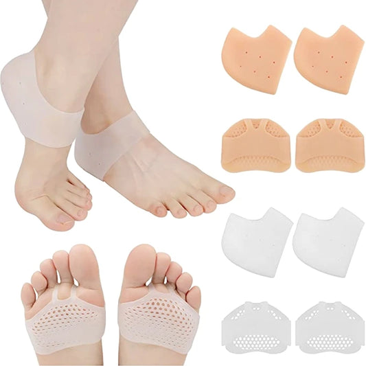 Silicone Heel Protectors Metatarsal Pads Forefoot Gel Heel Pad Plantar