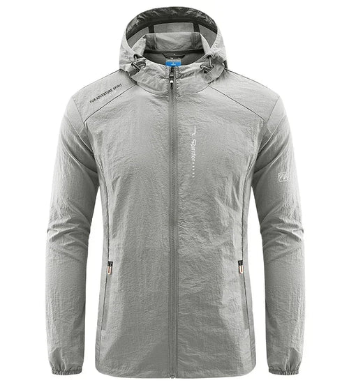 UPF50+ Summer Outdoor Quick Dry Sun-Protective Thin Jacket Men Hiking