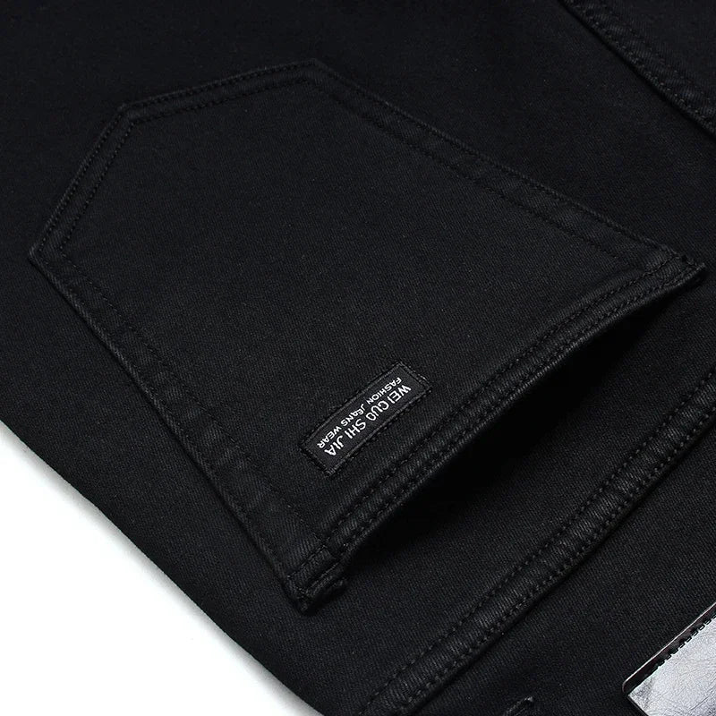 Spring Autumn Men Classic Fashion Brand Jeans Homme Man Soft Stretch
