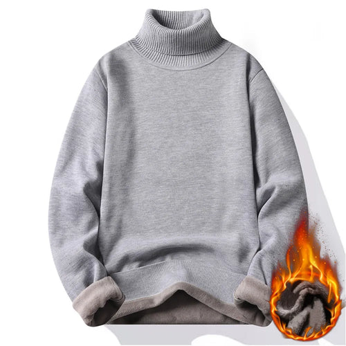Autumn Winter Men's Turtleneck Sweater Men's Knitting Pullovers