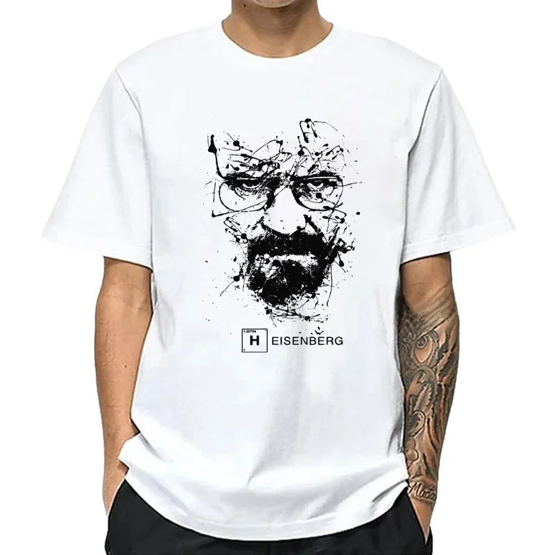 Men Fashion Casual Top Quality 100% Cotton Breaking Bad T Shirts Men