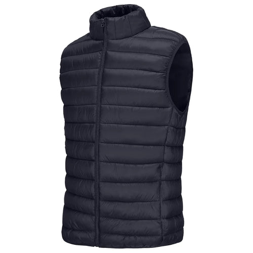 Autumn Men's Casual Vest Lightweight Sleeveless Jacket Full Zipper