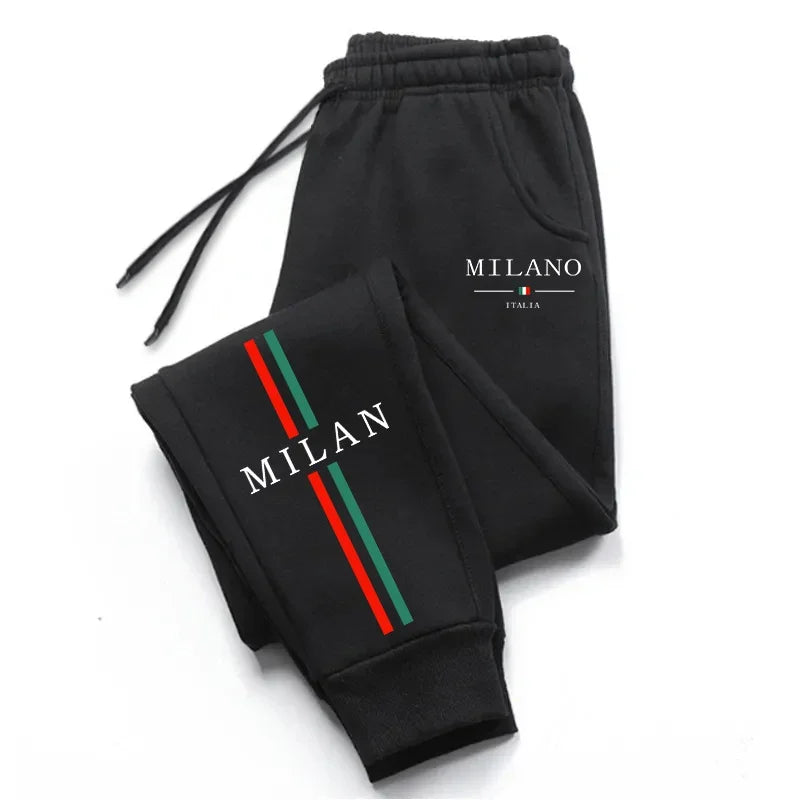 2025 Hot Sale Milan City Printed Jogger Pants High Quality Men's