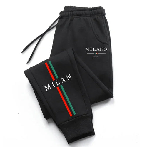 2025 Hot Sale Milan City Printed Jogger Pants High Quality Men's