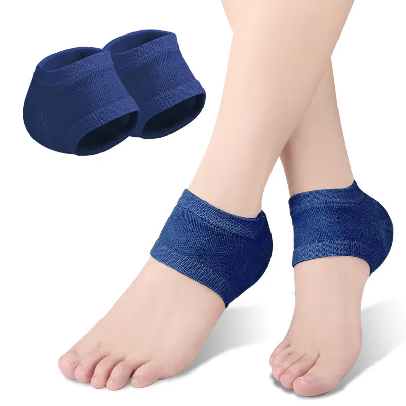 Silicone Gel Heel Protector Sleeve Pads Heel Cups Support Skin Cushion