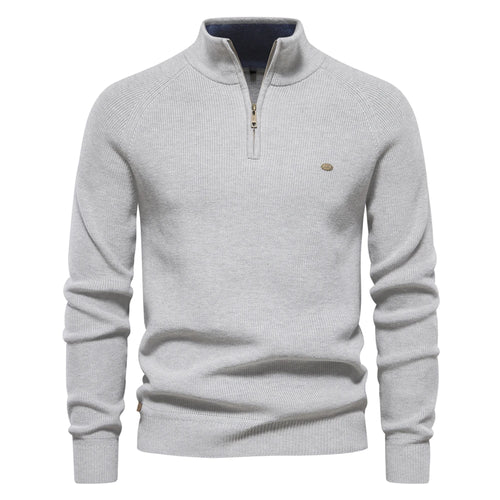 2023 New Autumn Cotton Zipper Cardigans for Men Fashion Casual Social