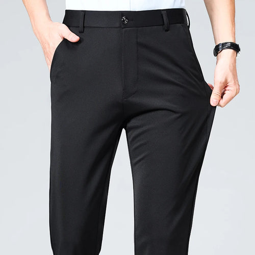 Spring Summer Thin Trousers Men Formal Dress Suit Pants Work Pants