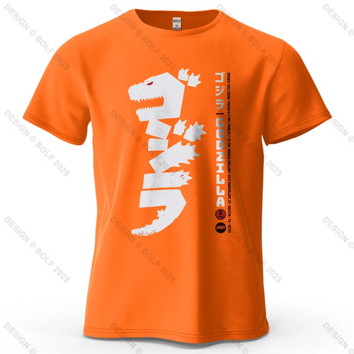 Japan Printed Men's T-Shirt 100% Cotton Oversized Harajuku Style
