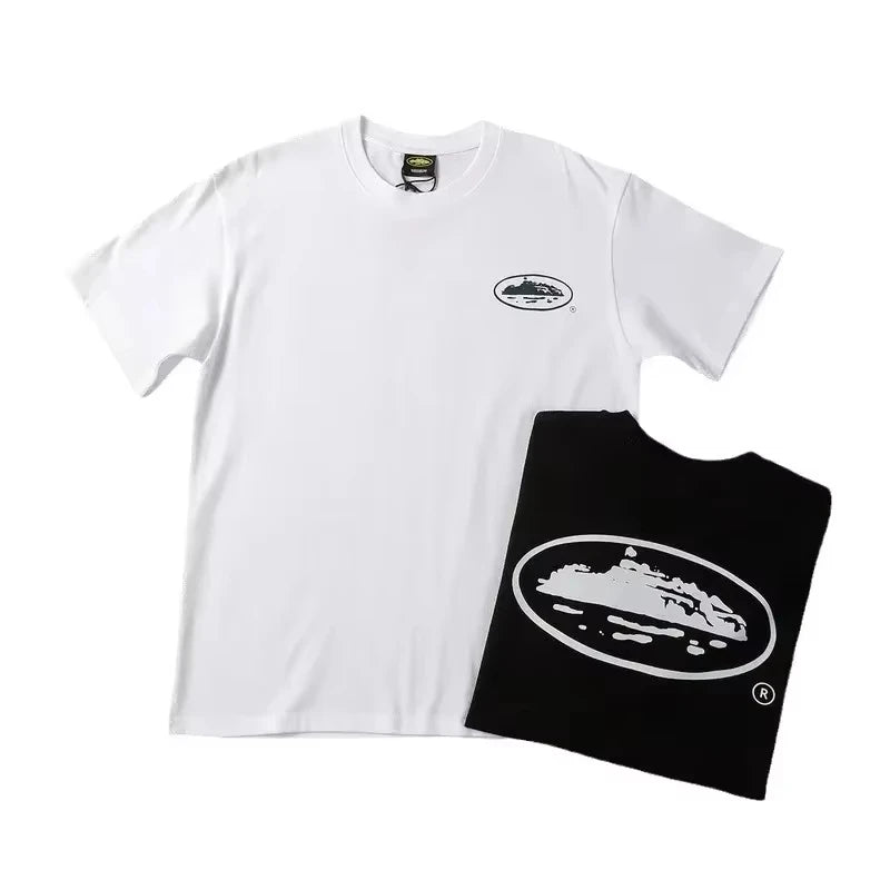 2026 Summer New Small Boat Printed Short Sleeve T-shirt Loose Round