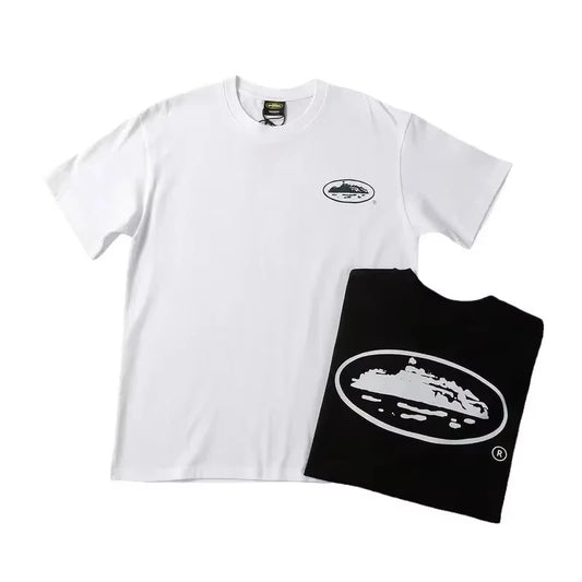 2026 Summer New Small Boat Printed Short Sleeve T-shirt Loose Round