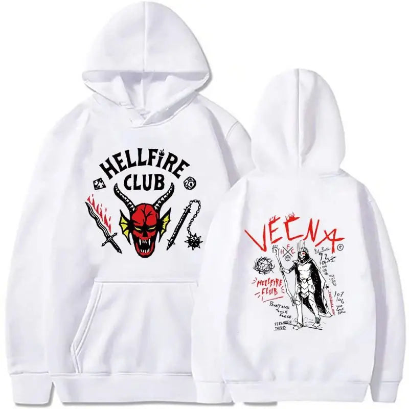 Autumn and Winter Pure Cotton Printed Hoodie Hellfire Club Casual