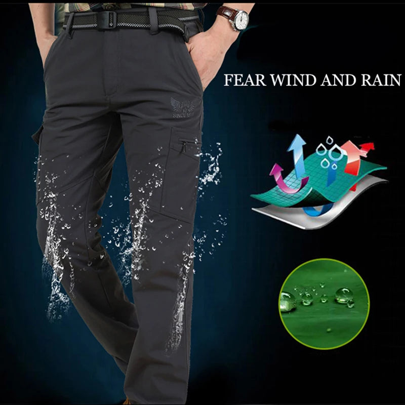 2024 Outdoor Work Tactical Pants Men Winter Casual Cargo Trousers