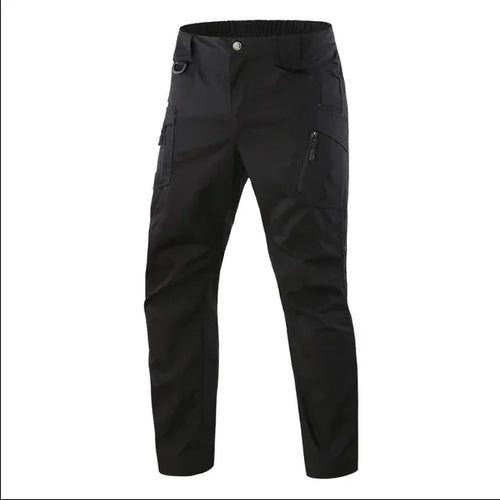 Men Cargo Pants Trousers Multi-pocket Waterproof Wear-resistant Casual