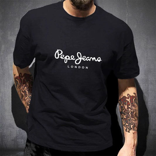 Newest Pepe Jeans London Logo T Shirt Summer Men Short Sleeve Popular