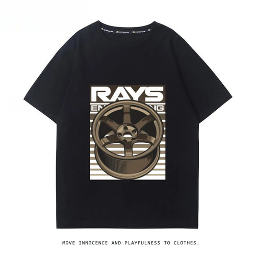 RA Wheel Rim TE37 Wheel Hub Modified Car Short Sleeve Men's and