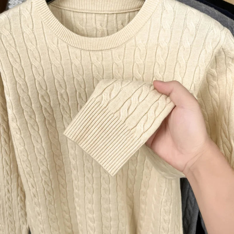 Hot High-End Luxury Man Long-Sleeved Knitwear Round Neck No Pilling No