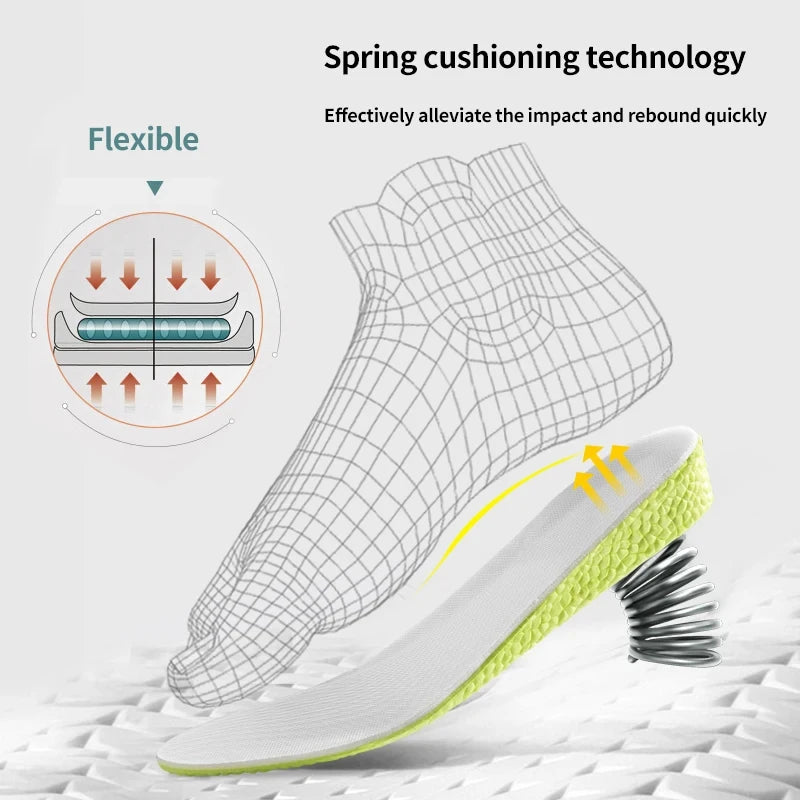 1Pair Sports Shock Absorption Insole for Feet Height Increase