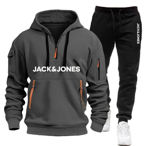 Two sets of men's sportswear for autumn/Winter 2025, including a