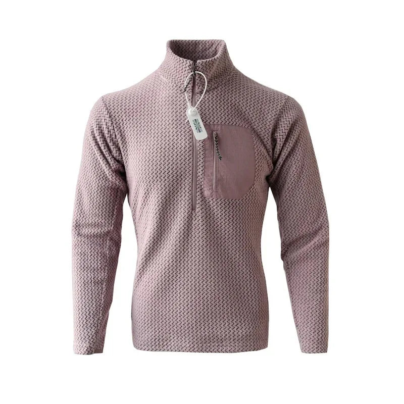 New Comfortable and Thick Men's and Women's Sports Semi-zipper Fleece