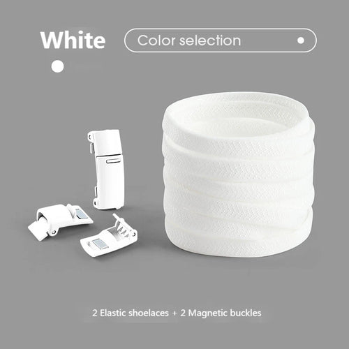 Colorful Magnetic Lock Shoelaces without ties Elastic Laces Sneakers