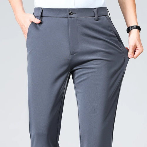 Spring Summer Thin Trousers Men Formal Dress Suit Pants Work Pants