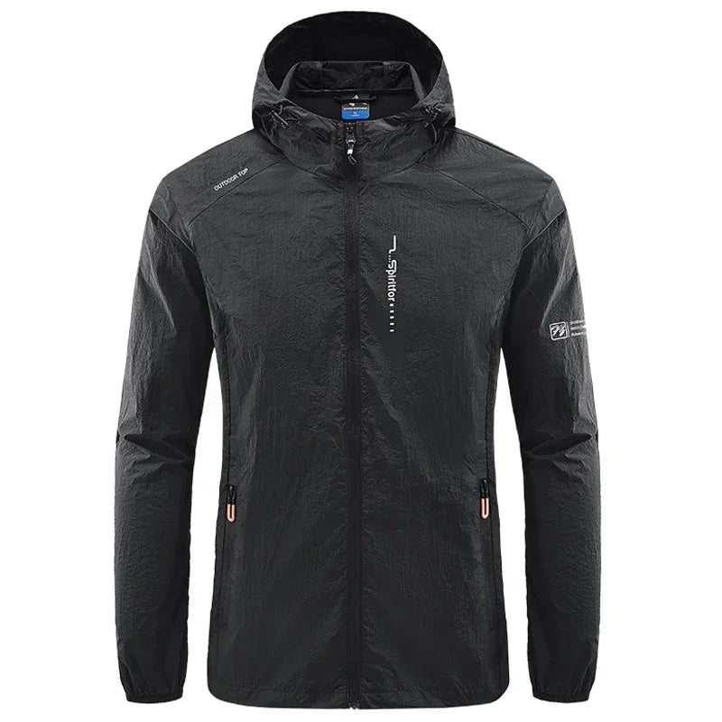 UPF50+ Summer Outdoor Quick Dry Sun-Protective Thin Jacket Men Hiking