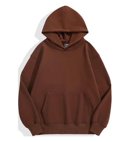 500GSM Heavy Weight Fashion Men's Hoodies New Autumn Winter Casual